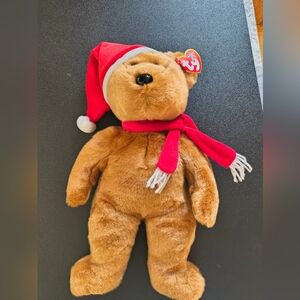 Vintage 1997 Christmas Teddy Beanie Baby